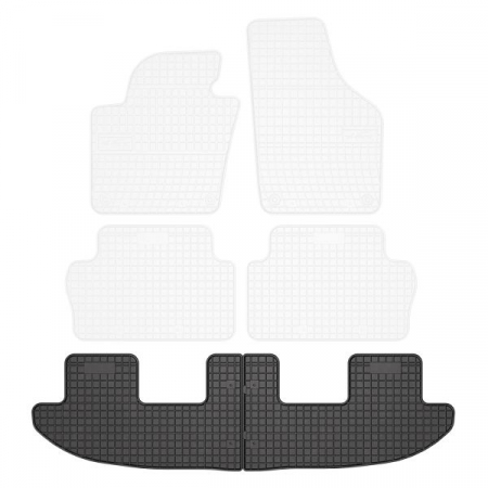 Covorase auto - Set covorase cauciuc, 2 Buc , Spate, Negru, Pentru: Seat Alhambra; Vw Sharan 2010-, Bus