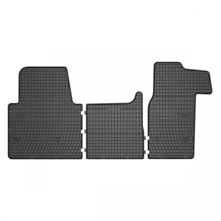 Accesorii auto - Set covorase cauciuc, 3 Buc , Fata, Negru, Pentru: Nissan Nv400; Opel Movano A, Movano B; Renault Master Iii 2001-, Delivery Van