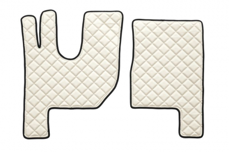 Set covorase compatibile cu Renault T cu podea inalta (01.2014-2021), piele sintetica - Crem [1]