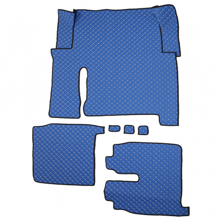 Set covorase Piele Ecologica Truck Umbrella Pentru Man Seria Tgx 2018-2020 Euro 6, Albastru [0]