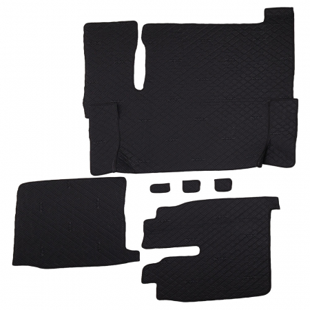 Set covorase Piele Ecologica Truck Umbrella Pentru Man Tgx 2018-2020 Euro 6, Negru [1]