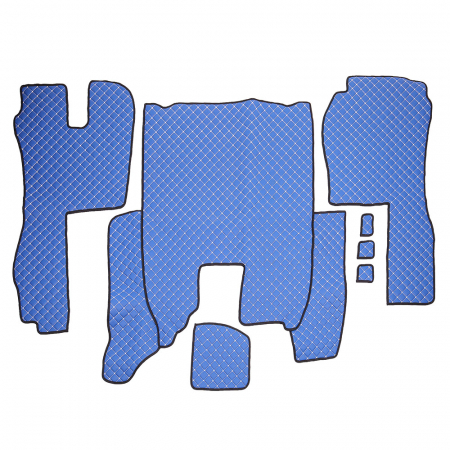 Set covorase Piele Ecologica Truck Umbrella Pentru Scania Seria R 380-420 Automata 2006-2020, Albast [1]