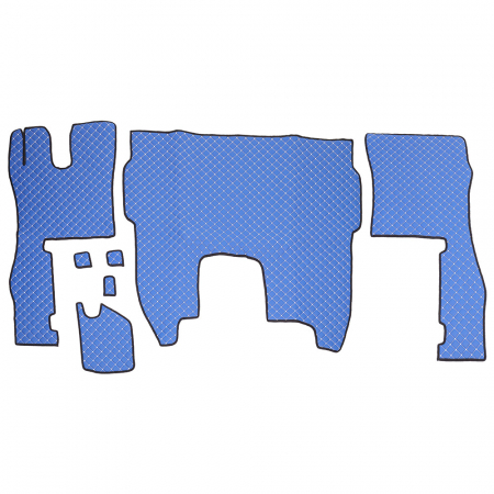 Set covorase Piele Ecologica Truck Umbrella Pentru Scania Seria R 450-500 Euro 6 2018- Automat, Albastru [0]