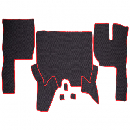 Set covorase Piele Ecologica Truck Umbrella Pentru Volvo Euro 6 Automat, Negru [1]