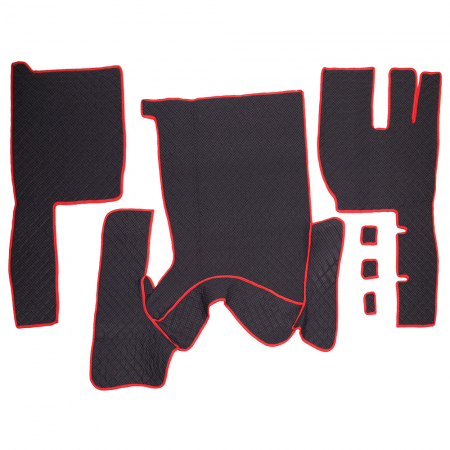 Set covorase Piele Ecologica Truck Umbrella Pentru Volvo Fh12 2005-2021 Manual, Negru Tip 1 [1]