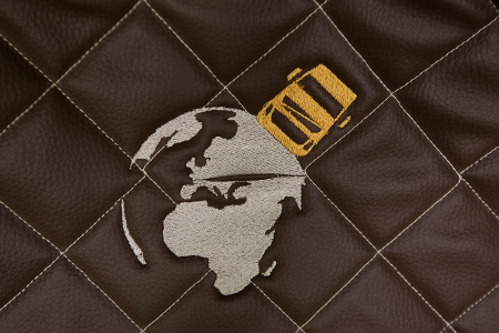 Set huse scaun compatibil cu Volvo FH 4 / FM 4 fabricatie 01.2013+, Maro/Crem [2]