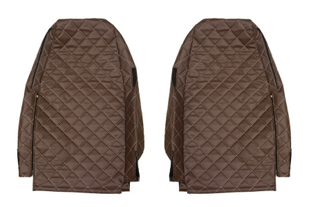 Set huse scaun compatibil cu Volvo FH 4 / FM 4 fabricatie 01.2013+, Maro/Crem [1]