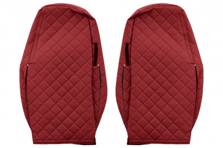 Set huse scaun compatibil cu Volvo FH 4 / FM 4 fabricatie 01.2013+, Rosu [1]