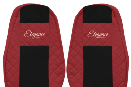 Set huse scaun compatibil cu Volvo FH 4 / FM 4 fabricatie 01.2013+, Rosu [2]