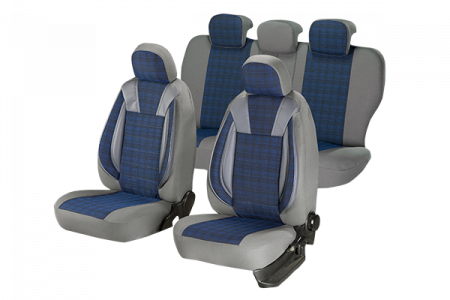 Accesorii auto - Set Huse Scaun Luxury Albastru