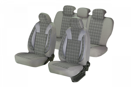 Set Huse Scaun Luxury Gri [6]