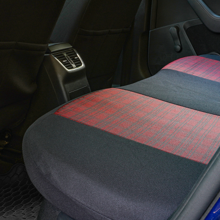 Set Huse Scaun Luxury Rosu [11]