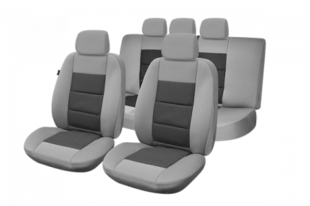 Accesorii auto - Set Huse Scaun Premium Lux Gri Umb4