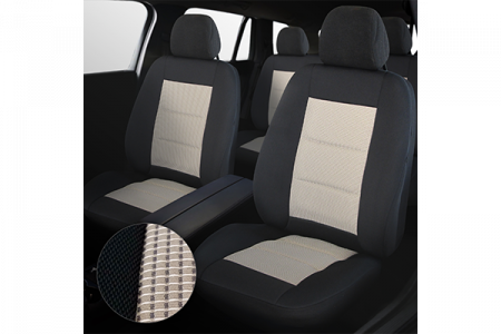 Accesorii auto - Set Huse Scaun Premium Lux Negru-Bej Umb3