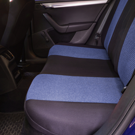 Set Huse Scaun Racing Albastru [10]