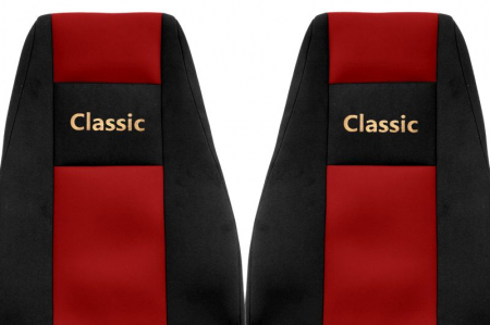 Set huse scaun textil camion compatibile cu Renault Magnum New Size (01.2008-12.2013), Rosu [1]