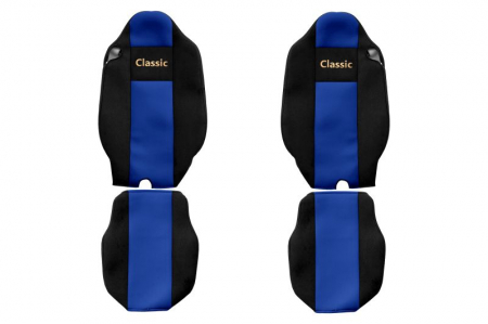 Husa scaun - Set huse scaun textil camion compatibile cu Renault T 01.2014+ cu tetiere integrate