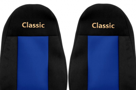 Set huse scaun textil camion compatibile cu Volvo FH 3 (01.2009-12.2012) cu 2 centuri [1]