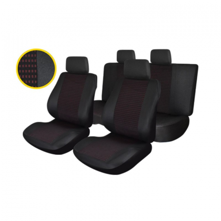 Accesorii auto - Set huse scaun Traffic - rosu