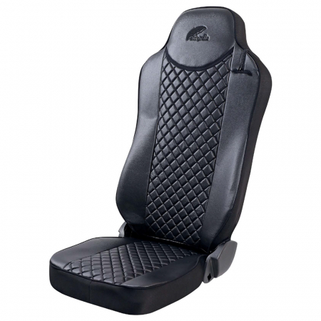 Set Huse Scaun Truck Umbrella Pentru Man Tgx Euro 5 Piele Ecologica Neagra [2]