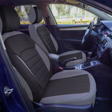 Set Huse Scaun Urban Negru - Gri [4]