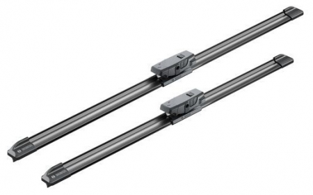 Accesorii auto - Set lamele stergator parbriz BOSCH AeroTwin AM460S 3 397 007 460, lungime 530 mm, 450 mm, fara carcasa, cu spoiler