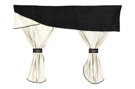 Perdele cabina sofer - Set perdele cabina compatibile cu MAN TGA,TGX, cabina XLX / CABINA MEDIE 2002+, Crem