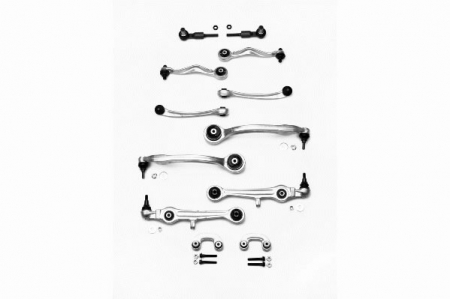 Piese auto - Set reparatie brate puntea fata  MOOG pentru AUDI A4 B5, A6 C5; SKODA SUPERB I; VW PASSAT B5, PASSAT B5.5 1.6-4.2 11.94-03.08
