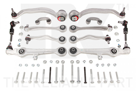 Piese auto - Set reparatie brate puntea fata NK pentru AUDI A4 B5, A6 C5; SKODA SUPERB I; VW PASSAT B5, PASSAT B5.5 1.6-4.2 11.94-03.08