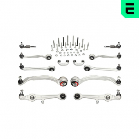 Piese auto - Set reparatie brate puntea fata Optimal pentru AUDI A4 B5, A6 C5; SKODA SUPERB I; VW PASSAT B5, PASSAT B5.5 1.6-4.2 11.94-03.08