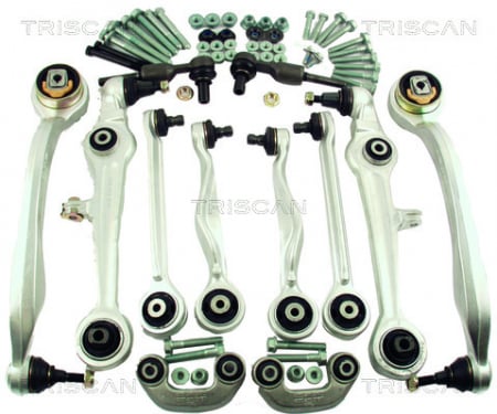 Piese auto - Set reparatie brate puntea fata TRISCAN pentru AUDI A4 B5, A6 C5; SKODA SUPERB I; VW PASSAT B5, PASSAT B5.5 1.6-4.2 11.94-03.08
