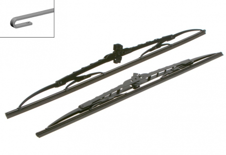 Set stergatoare arcuite parbriz BOSCH ECO 553C 3 397 010 251, 550/480 mm, fara spoiler [1]