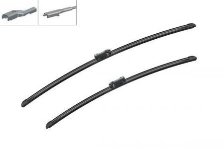 Set stergatoare BOSCH AeroTwin A641S 3 397 007 644, lungime 625 mm, 725 mm, fara carcasa, pentru vehicule cu volan pe stanga [1]