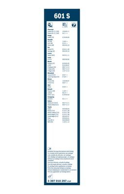 Set stergatoare BOSCH Twin Spoiler 601S 3 397 010 297, lungime 600 mm, 400 mm, standard, cu spoiler [2]