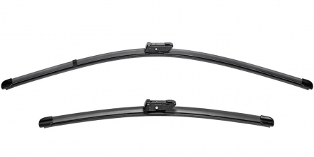 Accesorii auto - Set stergatoare parbriz auto VALEO Silencio Flat Blade Set VF863 577863, 680/520 mm, lama lata, cu spoiler