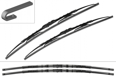 Set stergatoare parbriz BOSCH Twin 3 397 001 532, lungime 2 x 700 mm, pret pe bucata / comanda minima 5 bucati [1]