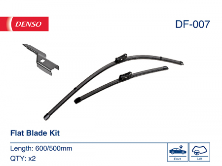 Set stergatoare parbriz DENSO DF-007, lungime 600 mm, 500 mm, lama stergator lata [1]