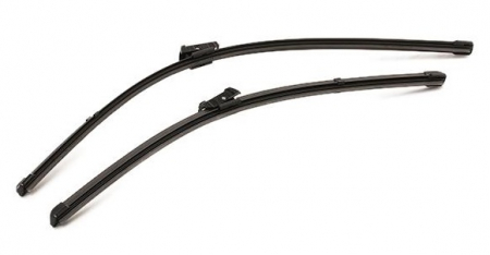 Accesorii auto - Set stergatoare parbriz VALEO SILENCIO FLAT BLADE SET 577948, lungime 630 mm, 530 mm, lama stergator lata, cu spoiler