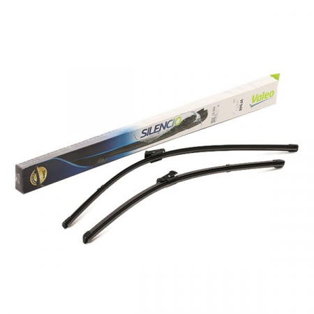 Set stergatoare parbriz VALEO SILENCIO FLAT BLADE SET 577948, lungime 630 mm, 530 mm, lama stergator lata, cu spoiler [2]