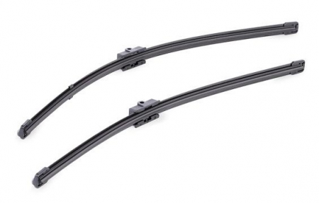 Accesorii auto - Set stergatoare parbriz VALEO SILENCIO X.TRM FLAT BLADE SET 574301, lungime 530 mm, 475 mm, fara carcasa, cu spoiler