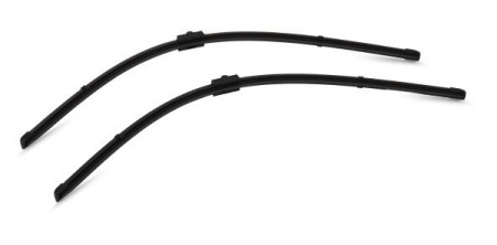 Accesorii auto - Set stergatoare parbriz VALEO SILENCIO X.TRM FLAT BLADE SET 574310, lungime 700 mm, fara carcasa, cu spoiler