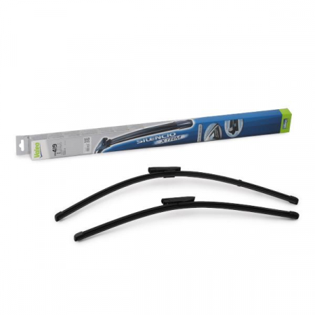 Set stergatoare parbriz VALEO SILENCIO X.TRM FLAT BLADE SET 574357, lungime 650 mm, 550 mm, fara carcasa, cu spoiler [2]