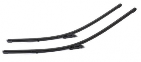 Accesorii auto - Set stergatoare parbriz VALEO SILENCIO X.TRM FLAT BLADE SET 574361, lungime 650 mm, 600 mm, fara carcasa, cu spoiler