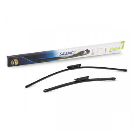Set stergatoare parbriz VALEO SILENCIO X.TRM FLAT BLADE SET 574363, lungime 600 mm, 400 mm, fara carcasa, cu spoiler [2]