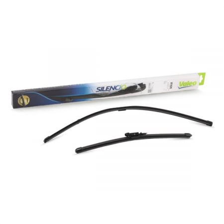 Set stergatoare parbriz VALEO SILENCIO X.TRM FLAT BLADE SET 574375, lungime 650 mm, 400 mm, fara carcasa, cu spoiler [2]