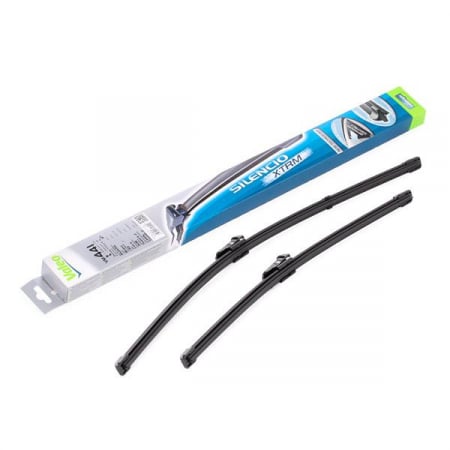 Set stergatoare parbriz VALEO SILENCIO X.TRM FLAT BLADE SET 574641, lungime 600 mm, 450 mm, fara carcasa, cu spoiler [2]