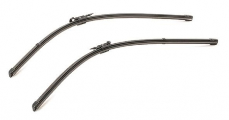 Accesorii auto - Set stergatoare parbriz VALEO SILENCIO X.TRM FLAT BLADE SET 574358, lungime 650 mm, fara carcasa, cu spoiler