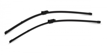 Accesorii auto - Set stergatoare parbriz VALEO SILENCIO X.TRM FLAT BLADE SET 574673, lungime 650 mm, fara carcasa, cu spoiler