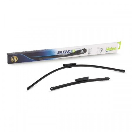 Set stergatoare parbriz VALEO SILENCIO X.TRM FLAT BLADE SET 574703, lungime 650 mm, 350 mm, fara carcasa, cu spoiler [2]