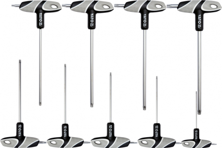 Scule si echipamente - Set Torx Cu Maner Tip "T", 9 Piese